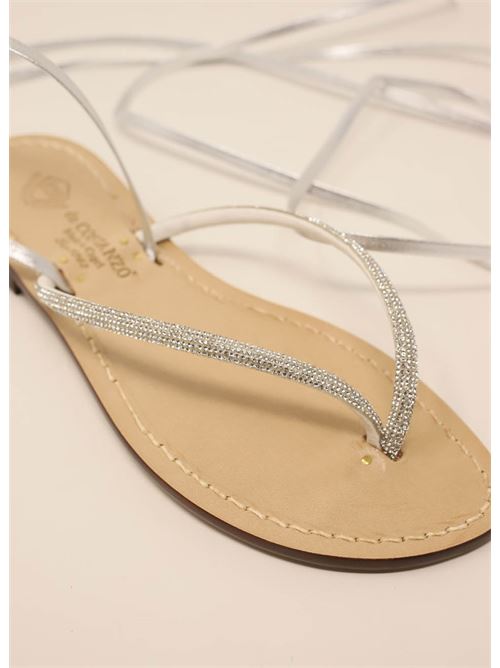 sandali alla schiava con strass Da Costanzo | SCHIAVASTRASSARGENTO